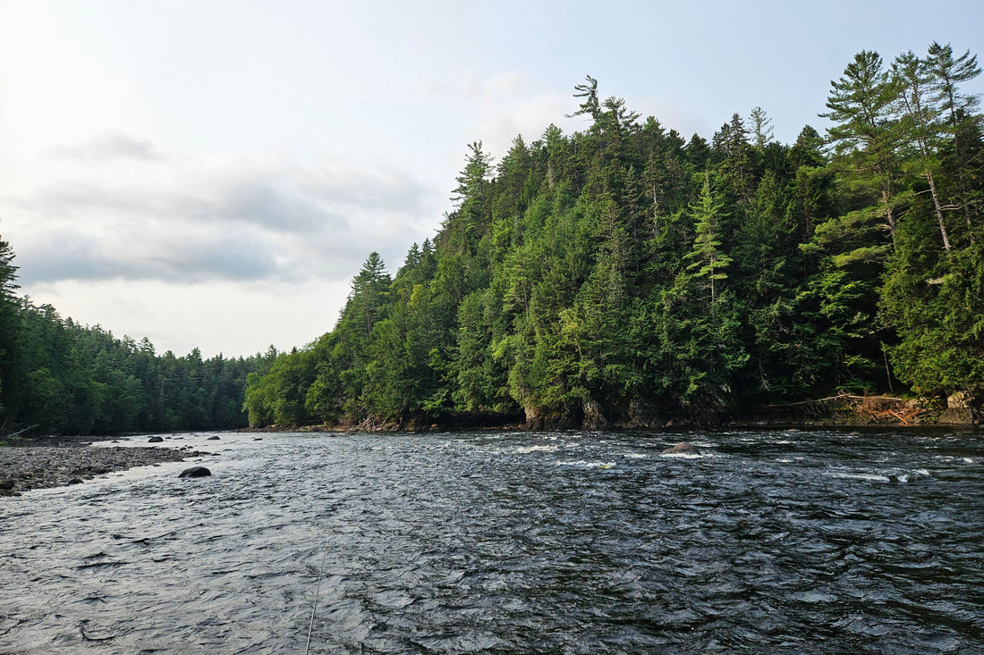 The Kennebec River Gorge below Harris Dam in Maine.