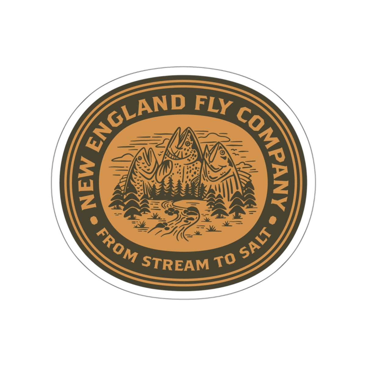 "Stream to Salt" Vinyl Sticker - Forest