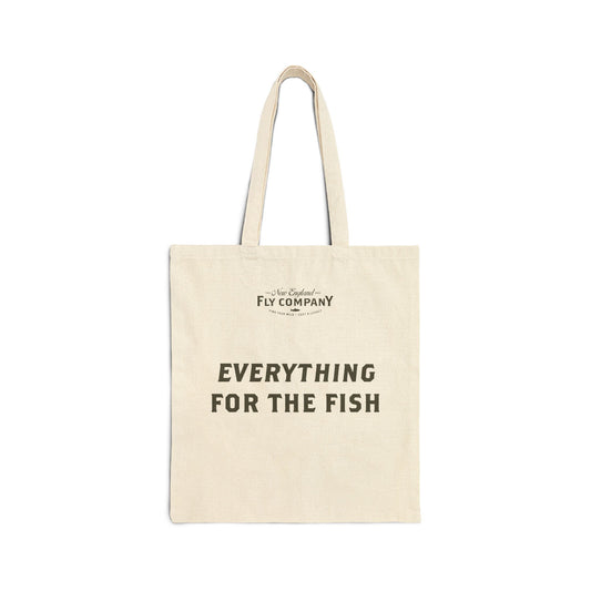 "Everything for the Fish" Cotton Canvas Tote