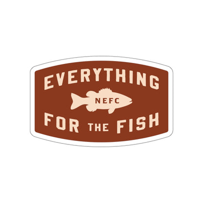 "Everything for the Fish" Vinyl Sticker - Smallmouth