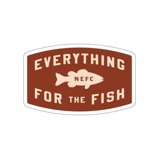 "Everything for the Fish" Vinyl Sticker - Smallmouth