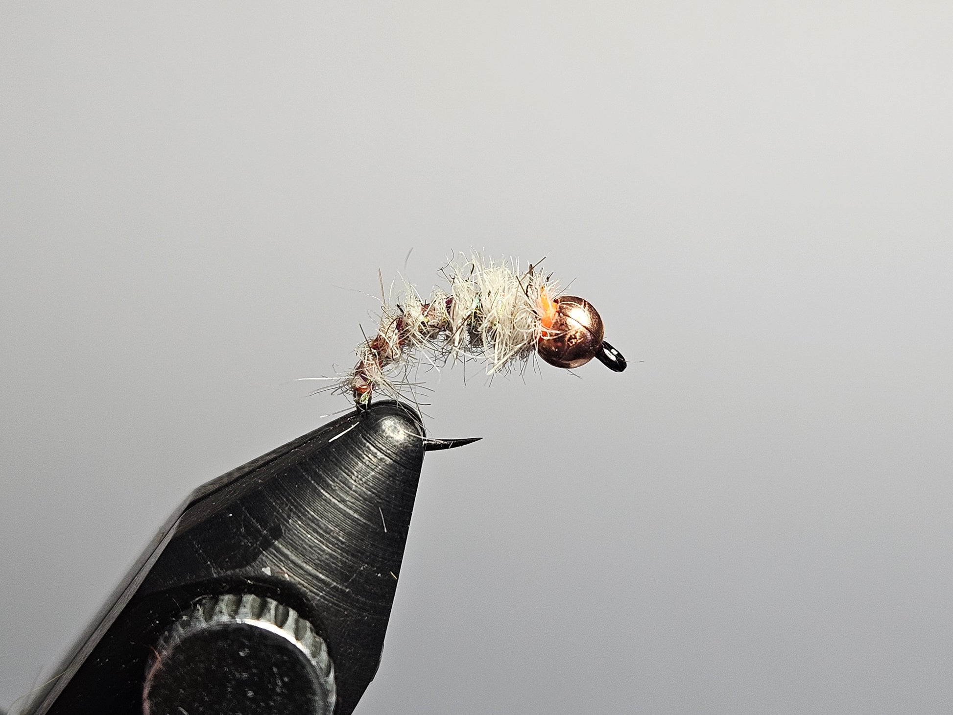 New England Fly Company classic Maine fly fishing fly the sexy Walt's Worm tied in cream or white