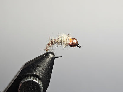 New England Fly Company classic Maine fly fishing fly the sexy Walt's Worm tied in cream or white