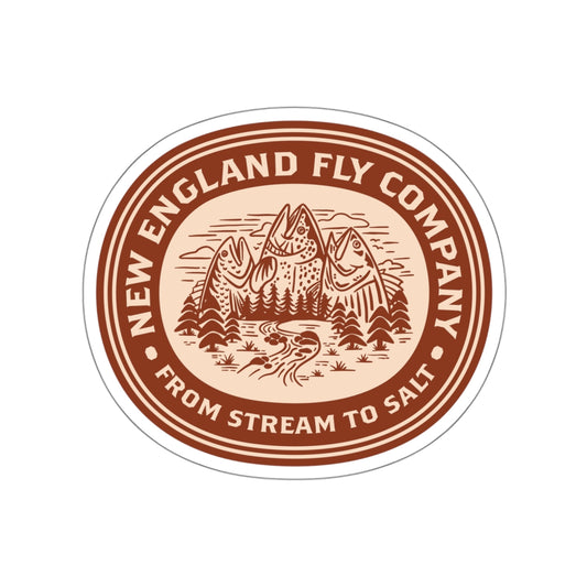 "Stream to Salt" Vinyl Sticker - Rust