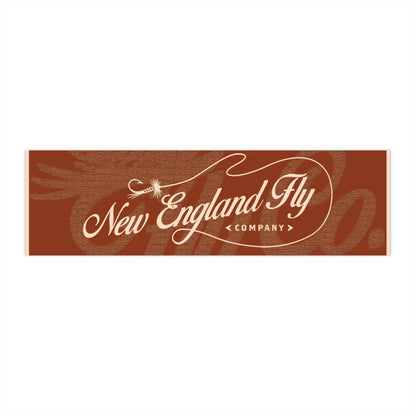 New England Fly Company Bumper Sticker - Rust