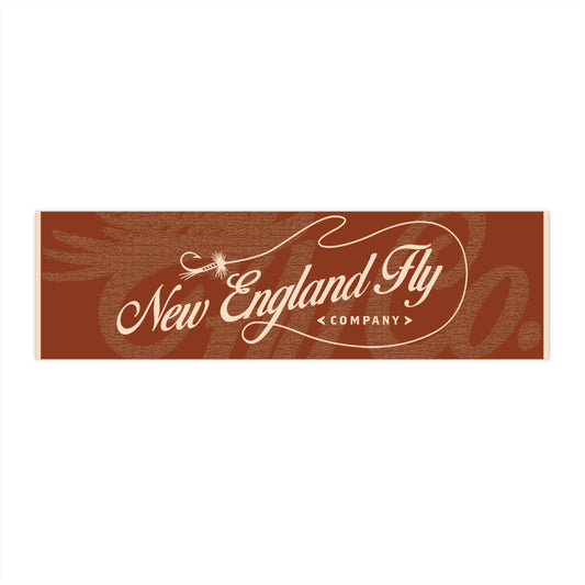 New England Fly Company Bumper Sticker - Rust
