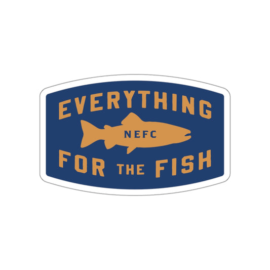 "Everything for the Fish" Vinyl Sticker - Salmonid