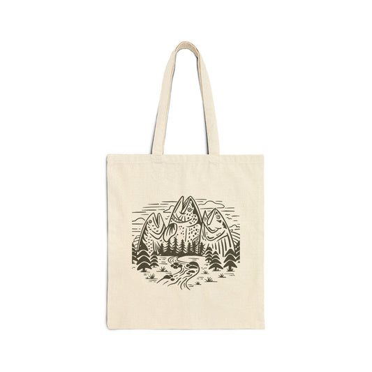 "Everything for the Fish" Cotton Canvas Tote