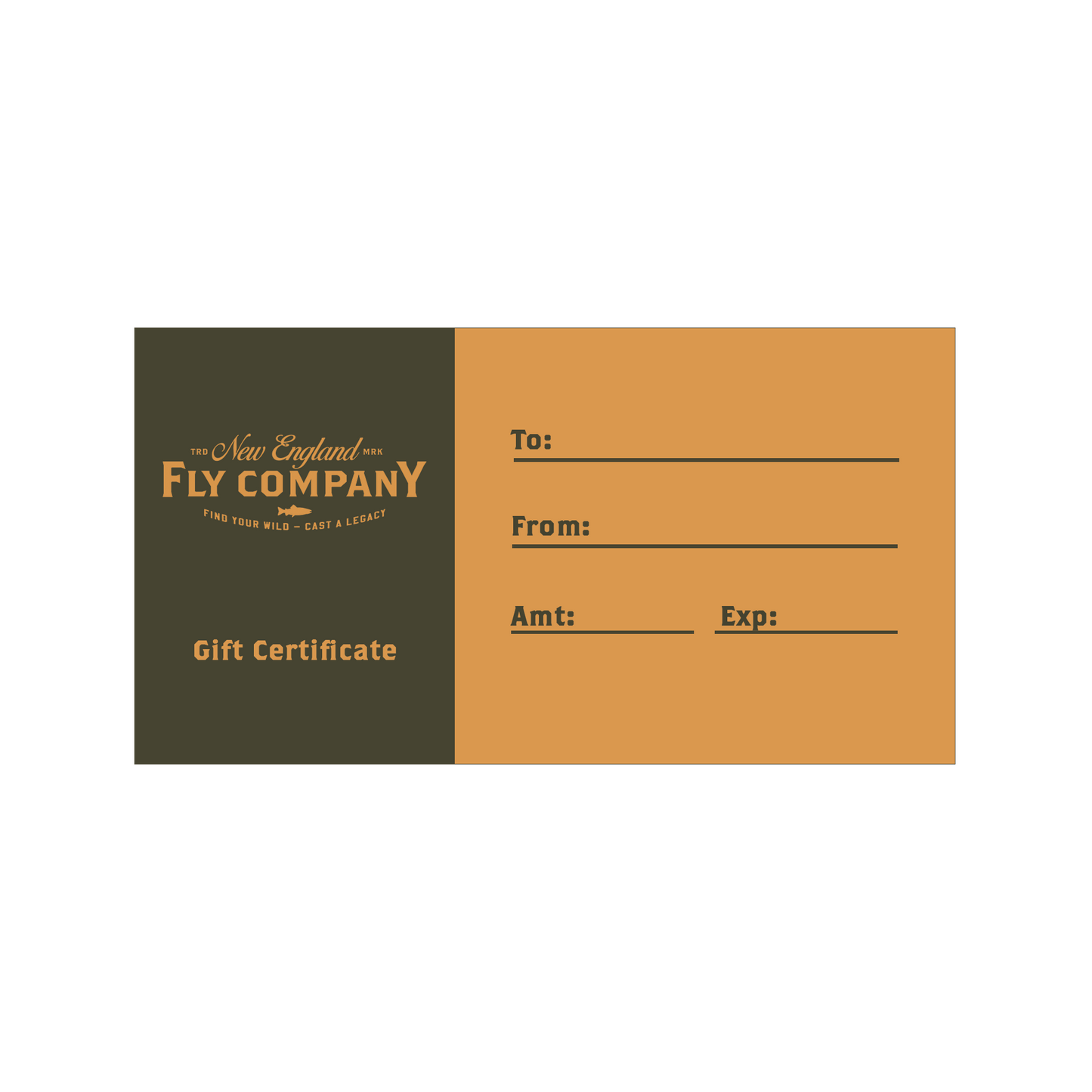 New England Fly Company Gift Card - Trips, Lessons, Flies & Apparel
